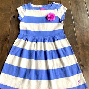 Nwt girls Joules Rugby stripe Dress 7-8